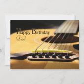 Happy Birthday Dad Acoustic Guitar Announcement (Front)