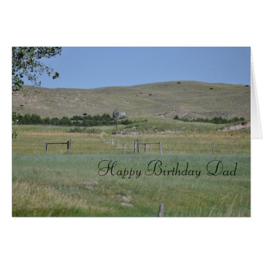 Happy Birthday Dad Cards (Front Horizontal)