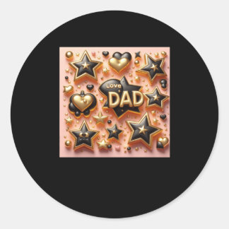Happy Birthday Dad  Classic Round Sticker