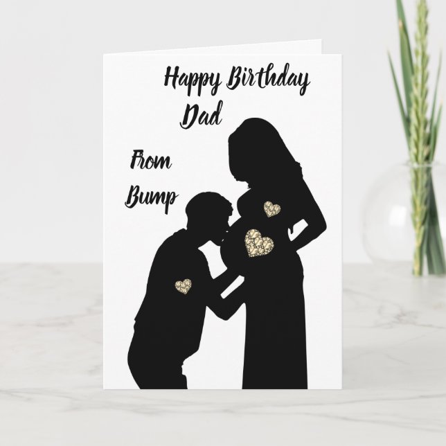 Happy birthday dad from bump card (Front)