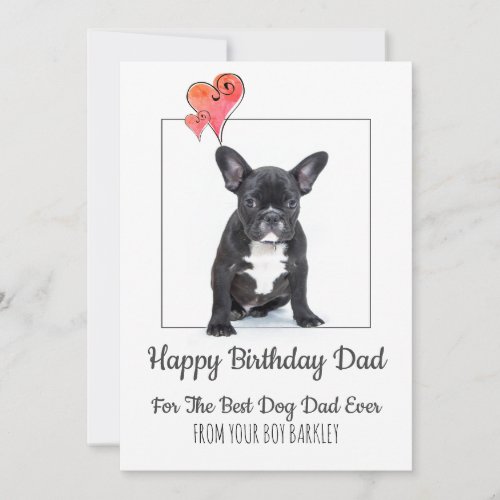 Happy Birthday Dad From Dog Holiday Card