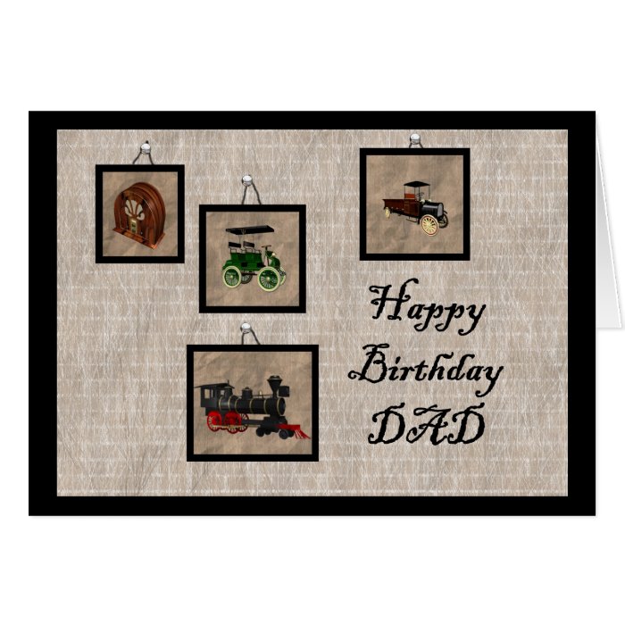 Happy Birthday DAD Greeting Cards