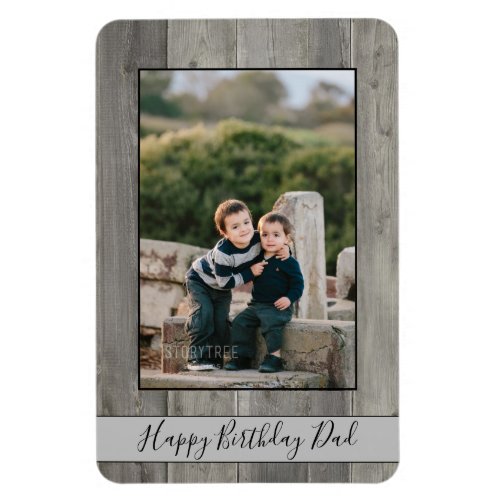 Happy Birthday Dad Keepsake Photo Magnet