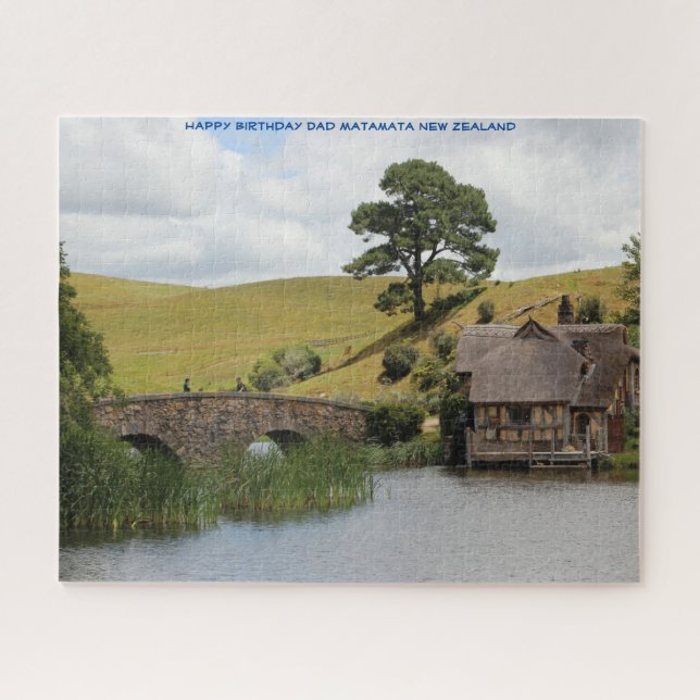 Happy Birthday Dad Matamata New Zealand Jigsaw Puzzle (Horizontal)