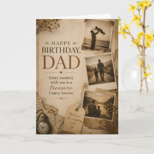 Happy Birthday Dad Memory Quote Card