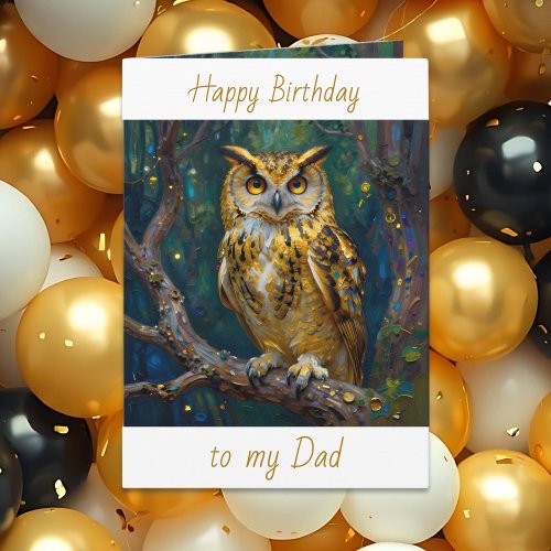 Happy Birthday Dad | Owl Themed 