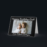Happy Birthday Dad Personalized Photo Card<br><div class="desc">Add your children's picture to this Happy Birthday Dad card in the customization area.</div>