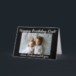 Happy Birthday Dad Personalized Photo Card<br><div class="desc">Add your children's picture to this Happy Birthday Dad card in the customization area.</div>
