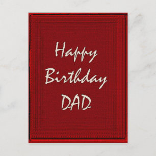 Happy Birthday Dad Postcard