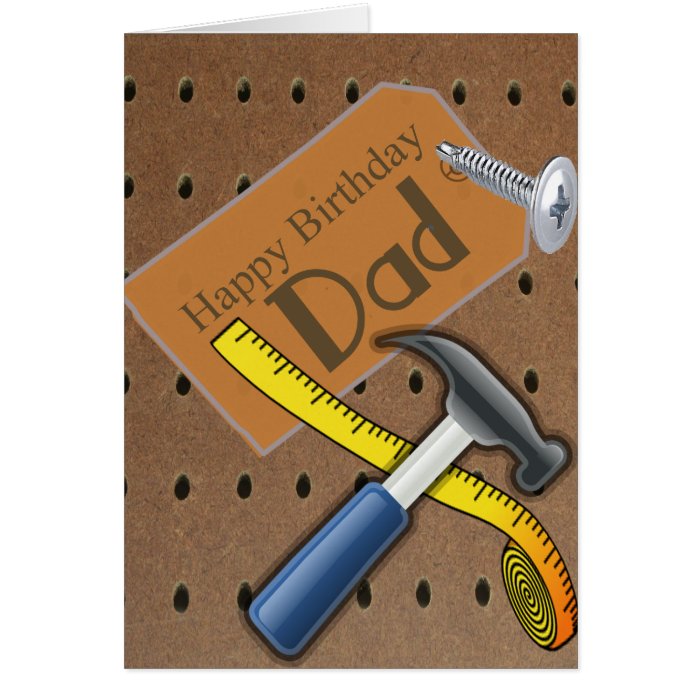 Happy Birthday Dad Tool Card