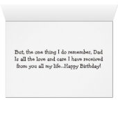 **HAPPY BIRTHDAY DAD** with HUMOR, RESPECT & LOVE (Inside Horizontal (Bottom))