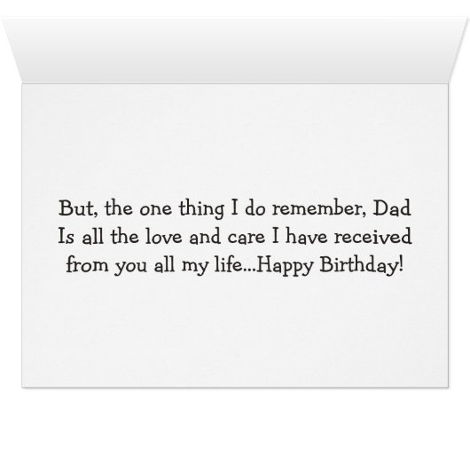 **HAPPY BIRTHDAY DAD** with HUMOR, RESPECT & LOVE (Inside Horizontal (Bottom))