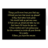 **HAPPY BIRTHDAY DAD** with HUMOR, RESPECT & LOVE (Front Horizontal)