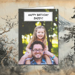 Happy Birthday Daddy and Kids Photo Card<br><div class="desc">Add your favorite photo of dad with kids and family to this cute personalized Dad's Birthday card.</div>