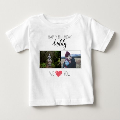 HAPPY BIRTHDAY DADDY BABY CLOTHES PERSONALIZED BABY T_Shirt