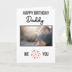 HAPPY BIRTHDAY DADDY CARD CUSTOM PHOTO AND TEXT
