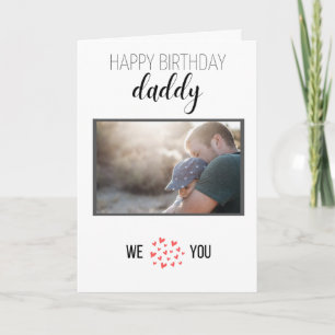 HAPPY BIRTHDAY DADDY CARD CUSTOM PHOTO AND TEXT