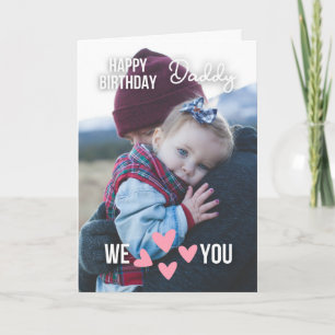 HAPPY BIRTHDAY DADDY CARD CUSTOM PHOTO AND TEXT