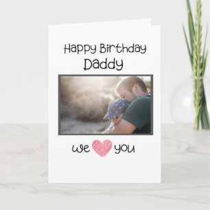 HAPPY BIRTHDAY DADDY CARD CUSTOM PHOTO AND TEXT