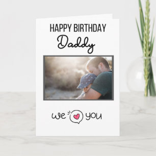 HAPPY BIRTHDAY DADDY CARD CUSTOM PHOTO AND TEXT