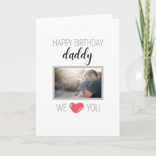HAPPY BIRTHDAY DADDY CARD PERSONALIZED PHOTO