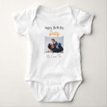 HAPPY BIRTHDAY DADDY CUSTOM PHOTO AND TEXT  BABY BODYSUIT<br><div class="desc">"Happy Birthday Daddy" baby clothes collection, designed to make your little one's daddy's birthday even more special! These adorable and charming outfits are perfect for celebrating and creating lasting memories with the best dad in the world. Tag : fathers day, daddy, best dad ever, birthday, dad, best dad, happy fathers...</div>