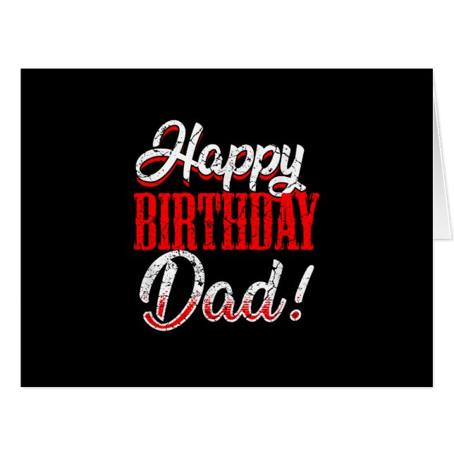 Happy Birthday Daddy Dad Father's Day (Front Horizontal)