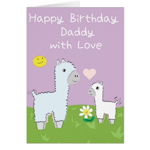 Happy Birthday Daddy With Love _ Birthday Card