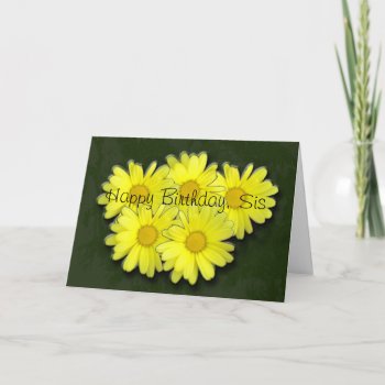 Happy Birthday Daises Card by ArdieAnn at Zazzle