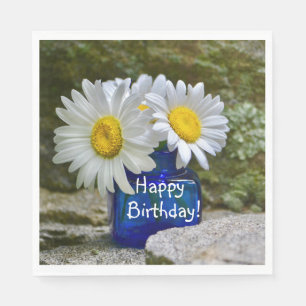 Happy Birthday Daisies Napkins