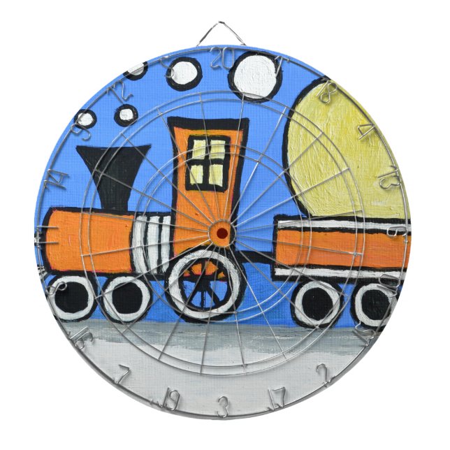 Happy Birthday Dartboard With Darts (Front)