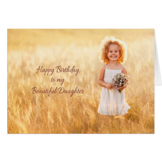 Happy Birthday Daughter (Front Horizontal)