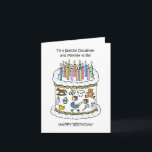 Happy Birthday Daughter and Mother to Be Card<br><div class="desc">An illustration of a cake covered in lit candles which is decorated around the sides with baby icons. The words 'Happy Birthday to a special daughter and mother to be' accompany the image.</div>
