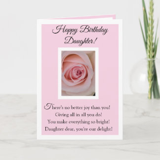 Happy Birthday Daughter Card