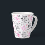 Happy Birthday Daughter Custom Name Latte Mug<br><div class="desc">This modern birthday design is created for a daughter and is also perfect for a granddaughter, niece, or anyone who is like a daughter. It can be given by fathers, mothers, grandparents, aunts, uncles, or anyone wishing to celebrate a special daughter-like bond. The design features elegant calligraphy, refined typography, and...</div>