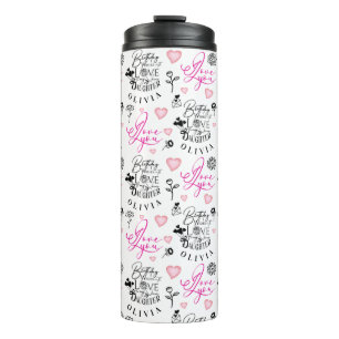 Happy Birthday Daughter Custom Name Thermal Tumbler