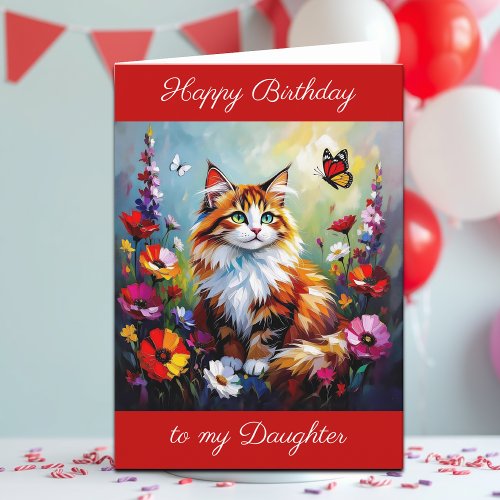  Happy Birthday Daughter | Cute Cat  