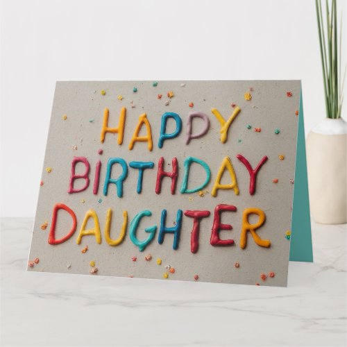 Happy Birthday Daughter Greeting Card