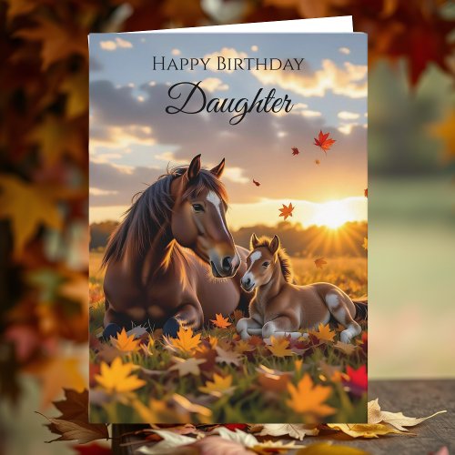Happy Birthday Daughter | Horse Themed