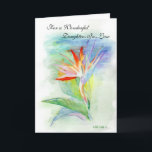 Happy Birthday Daughter-in-Law Card<br><div class="desc">Original drawing done in watercolor pencil by Linda Ginn.  It's hard to find that perfect card isn't it?  Hopefully my cards will be just what you are looking for.</div>