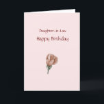 Happy Birthday Daughter-in-Law - Rose Card<br><div class="desc">Christian Birthday Card for Daughter-in-Law!   Includes Blessing Scripture and text inside.  Can be personalized and customized,  too,  using the template tools.</div>
