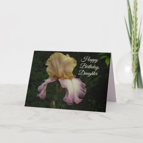 Happy Birthday Daughter Iris Photo Card