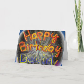 Happy Birthday David 2014 Card