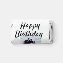 Happy birthday day photo family name elegant class
