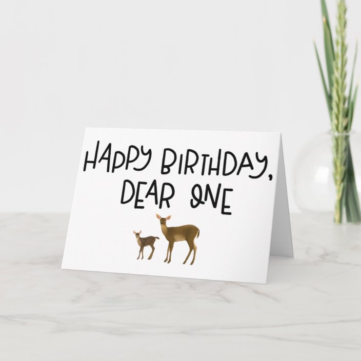 Happy Birthday, dear one card | Zazzle.com