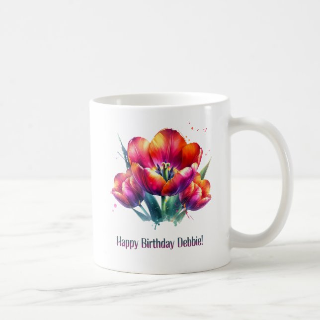 Happy Birthday Debbie Coffee Mug (Right)