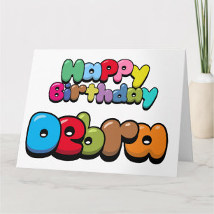 Happy Birthday Debra Card