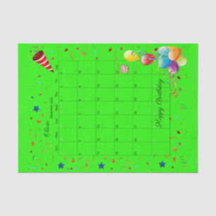 Happy Birthday December 2022 Tissue Paper