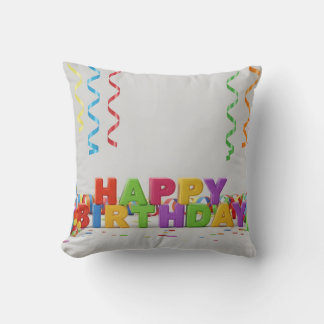 Happy Birthday decoration Throw Pillow