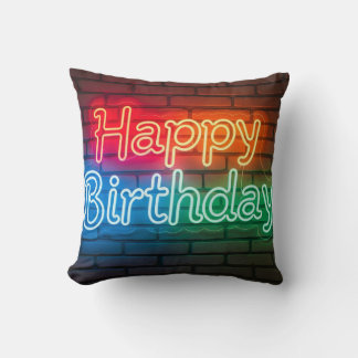 Happy Birthday decoration Throw Pillow